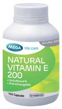 Mega We Care Natural Vitamin E 200 IU 60เม็ด